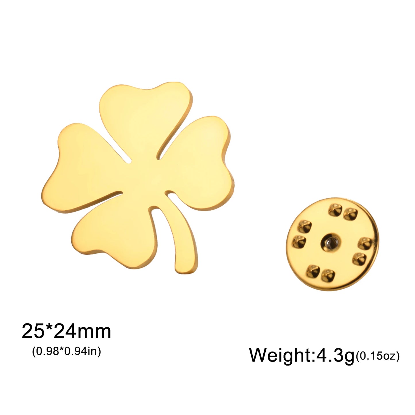 Lucky Charm Clover Brooch