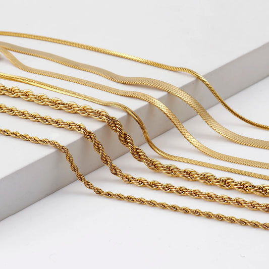 Eterna Layered Anklet Set