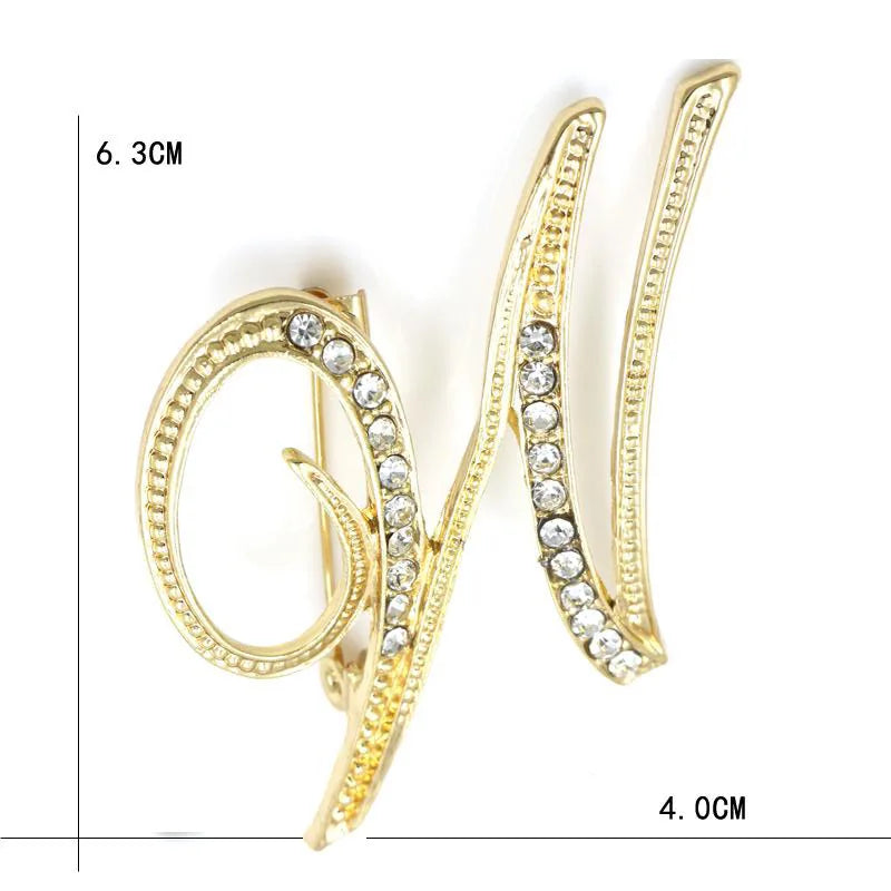 Initial Spark Brooch