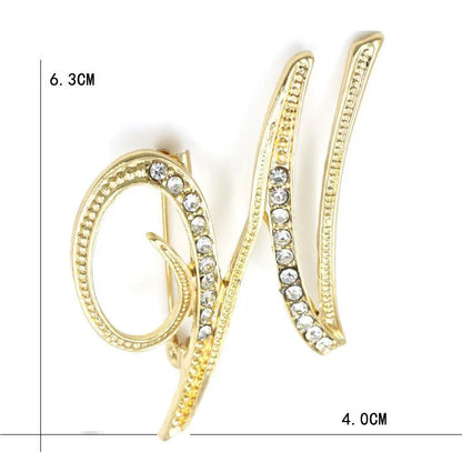 Initial Spark Brooch