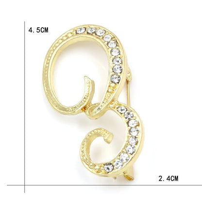 Initial Spark Brooch