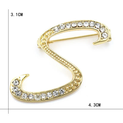 Initial Spark Brooch