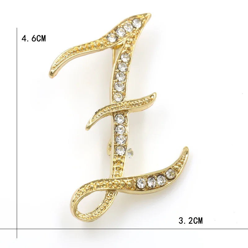 Initial Spark Brooch