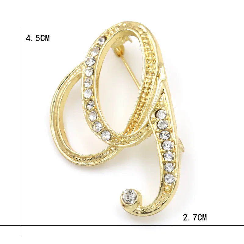 Initial Spark Brooch