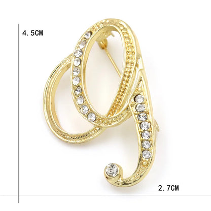 Initial Spark Brooch