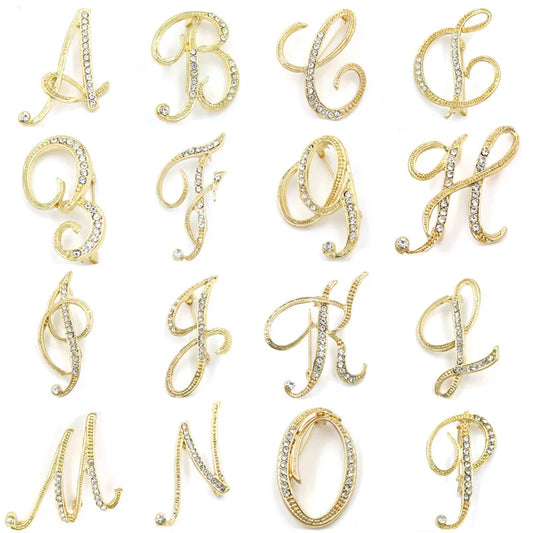 Initial Spark Brooch