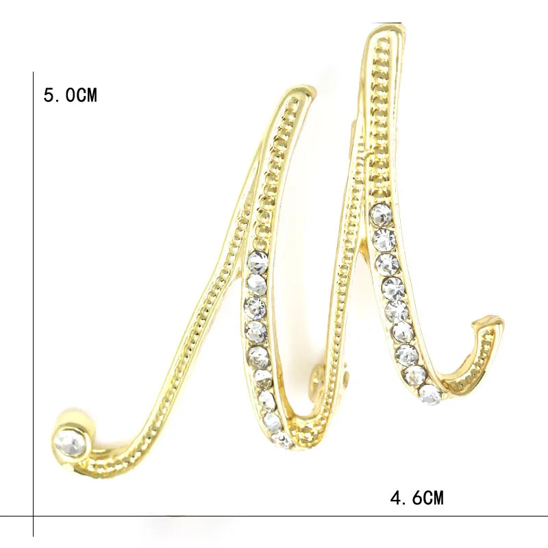 Initial Spark Brooch