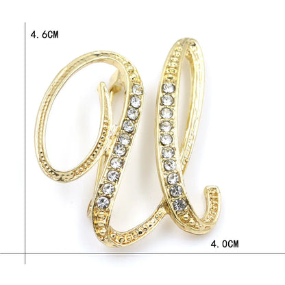 Initial Spark Brooch