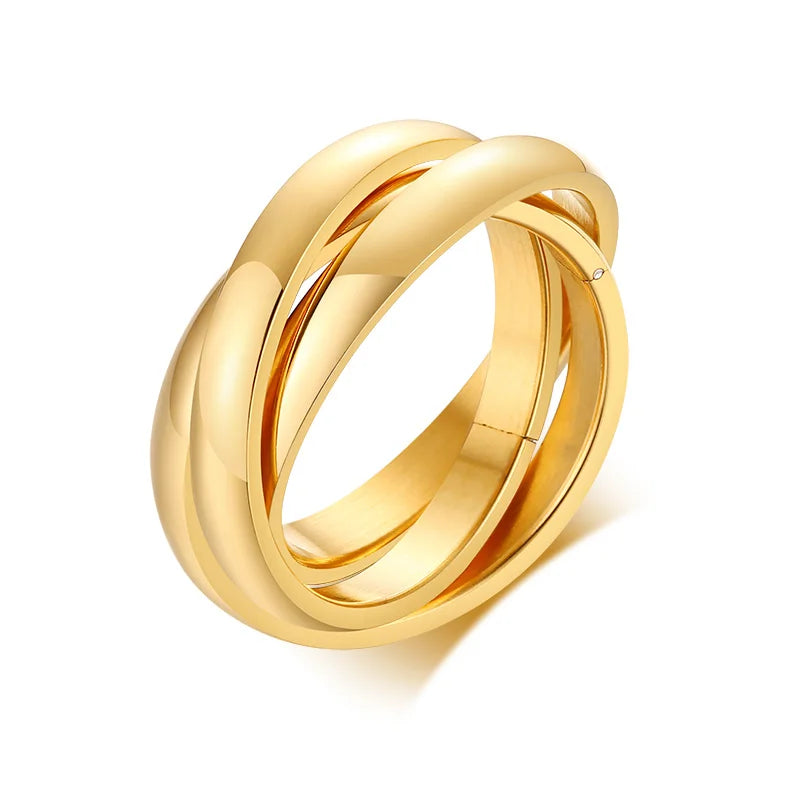 Trinity Harmony Ring – Timeless Elegance, Infinite Connection
