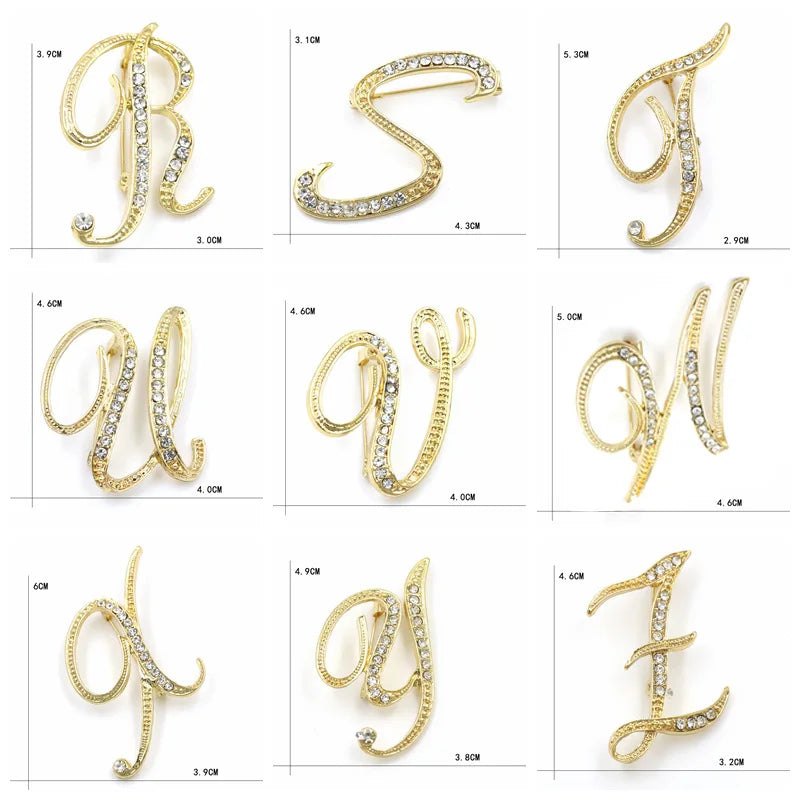 Initial Spark Brooch