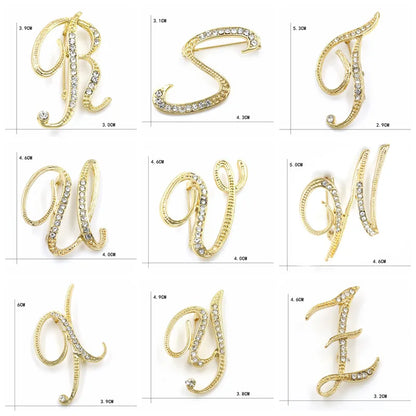 Initial Spark Brooch