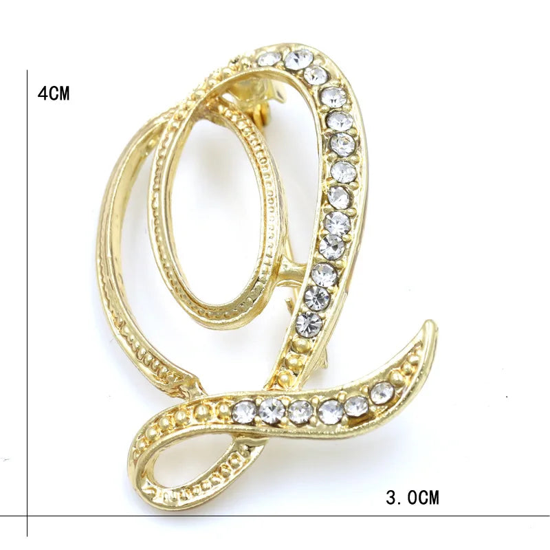 Initial Spark Brooch