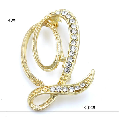 Initial Spark Brooch