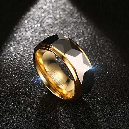 Obsidian Gold Ring – Strength in Style
