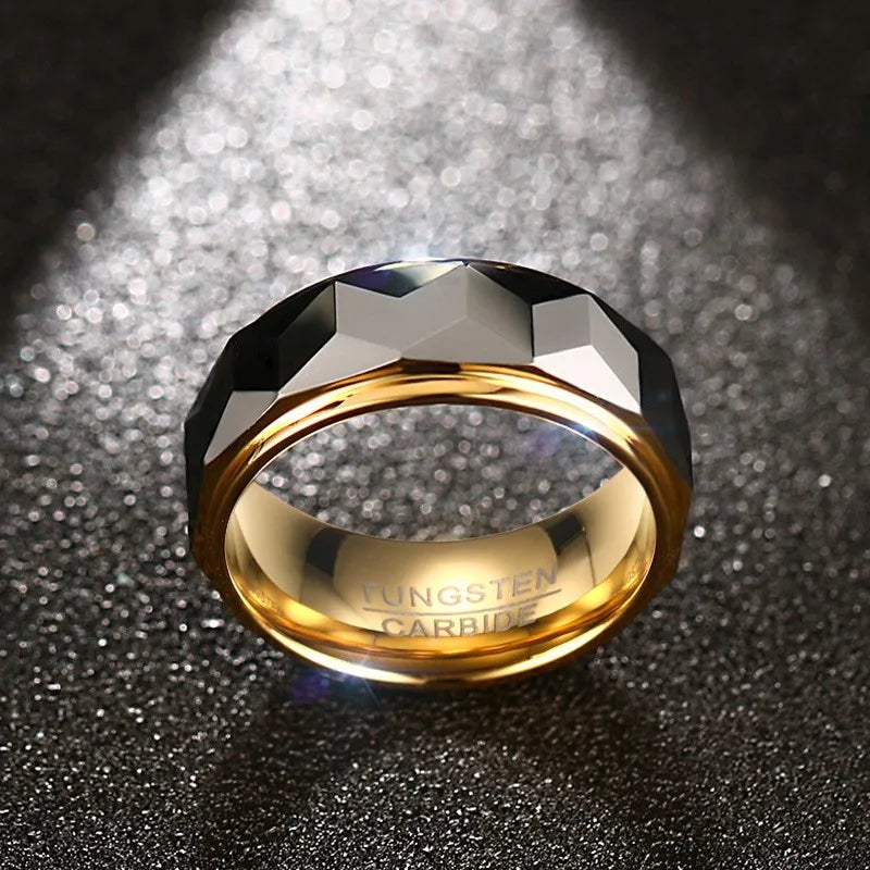 Obsidian Gold Ring – Strength in Style