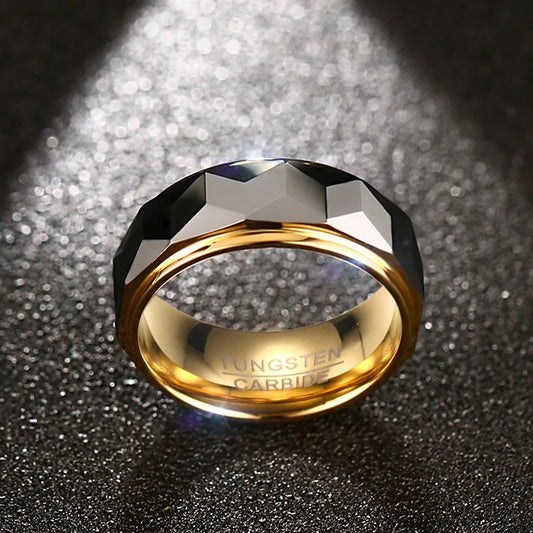Obsidian Gold Ring – Strength in Style