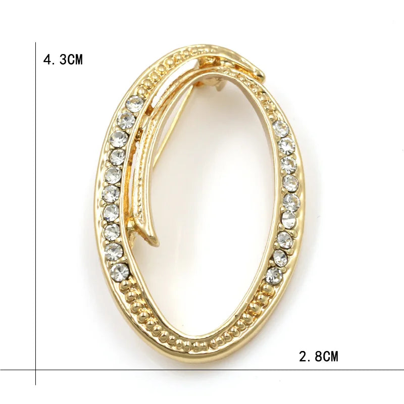 Initial Spark Brooch