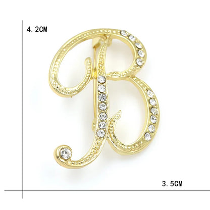 Initial Spark Brooch