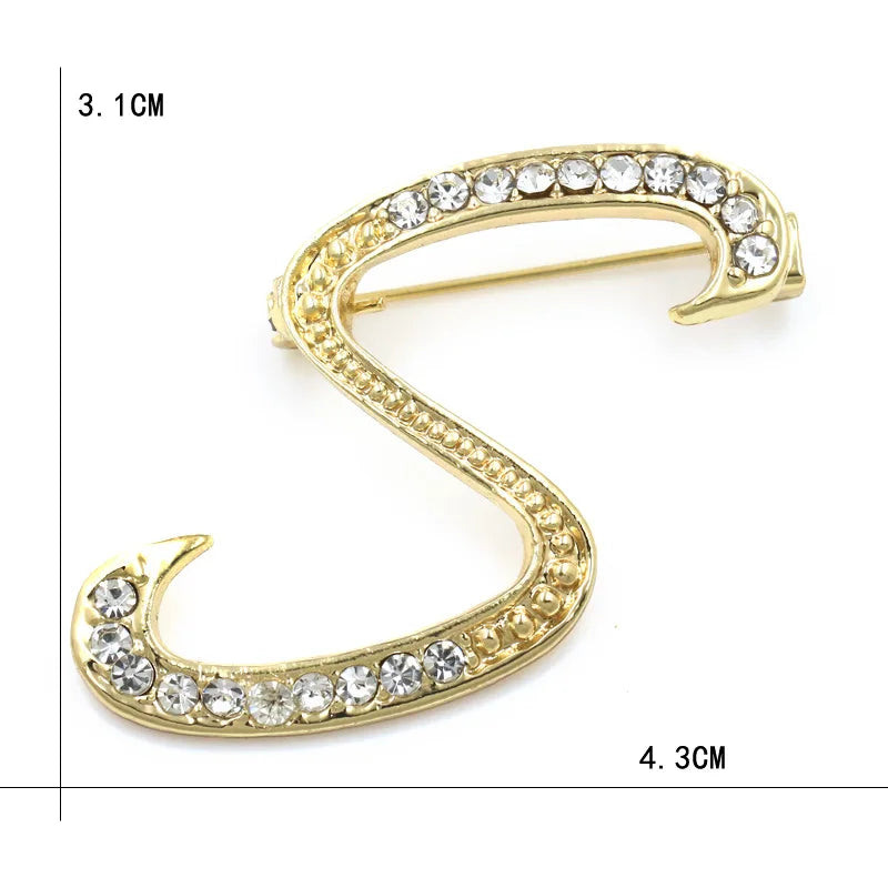 Initial Spark Brooch