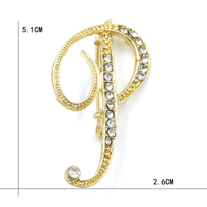 Initial Spark Brooch