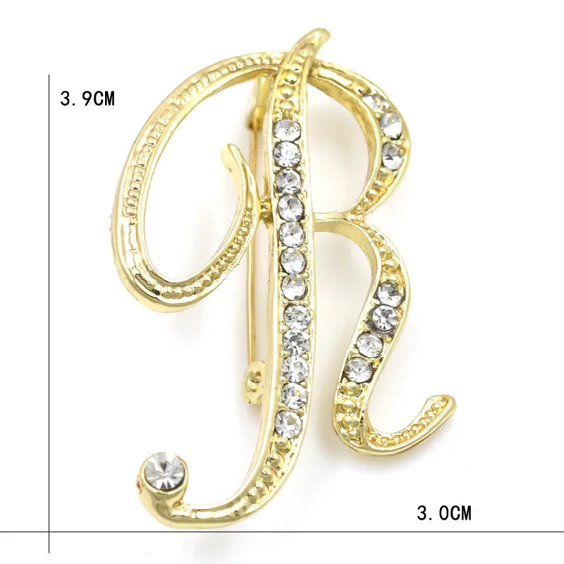 Initial Spark Brooch