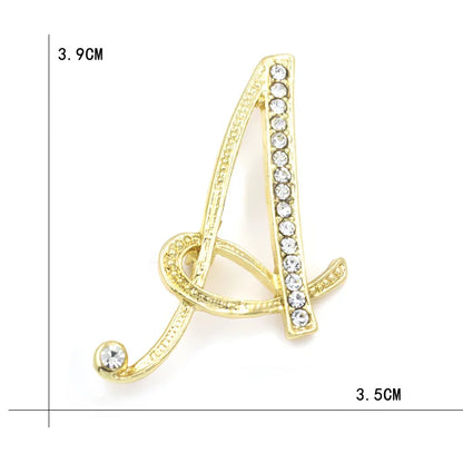 Initial Spark Brooch