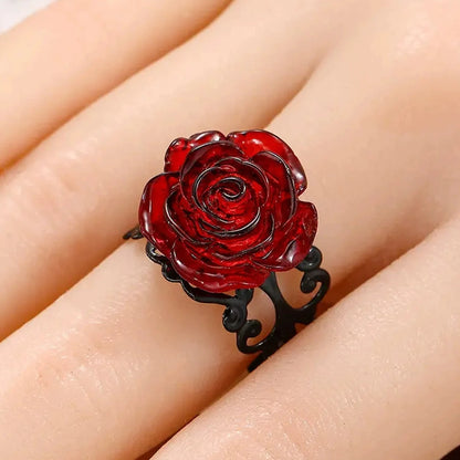 Midnight Rose Ring