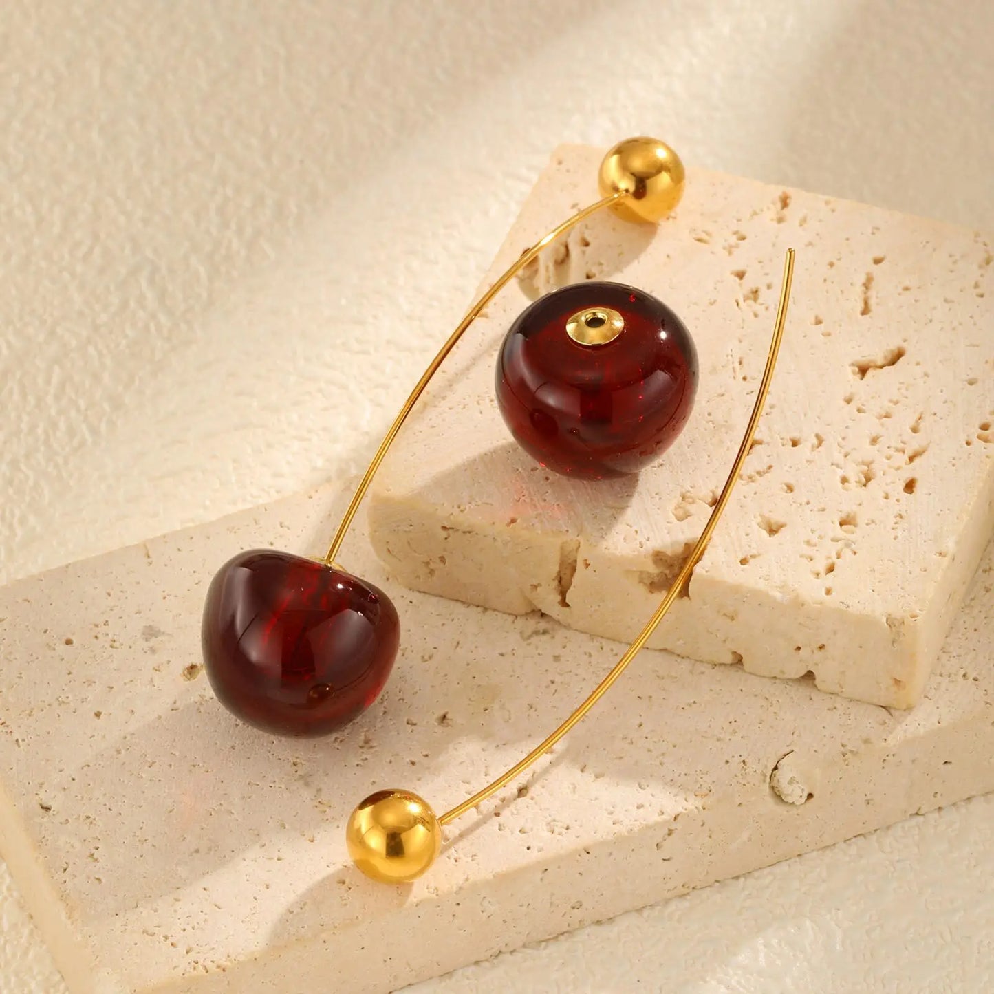 Cherry Muse Earrings – Bold Elegance Redefined