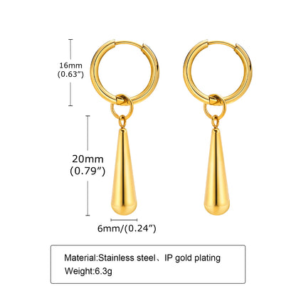 Golden Drop Earrings – Timeless Elegance Edition