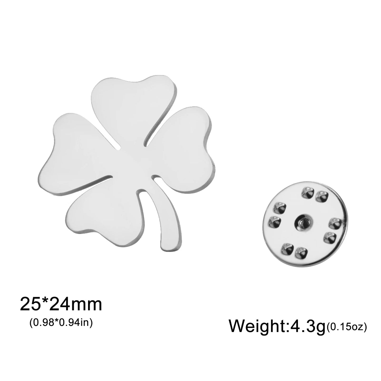 Lucky Charm Clover Brooch