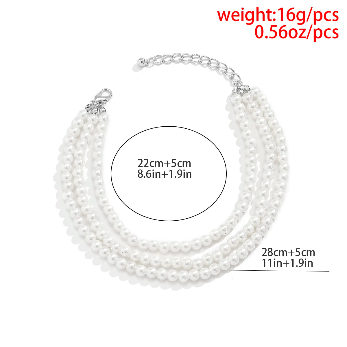 Luna Pearl Wrap Anklet