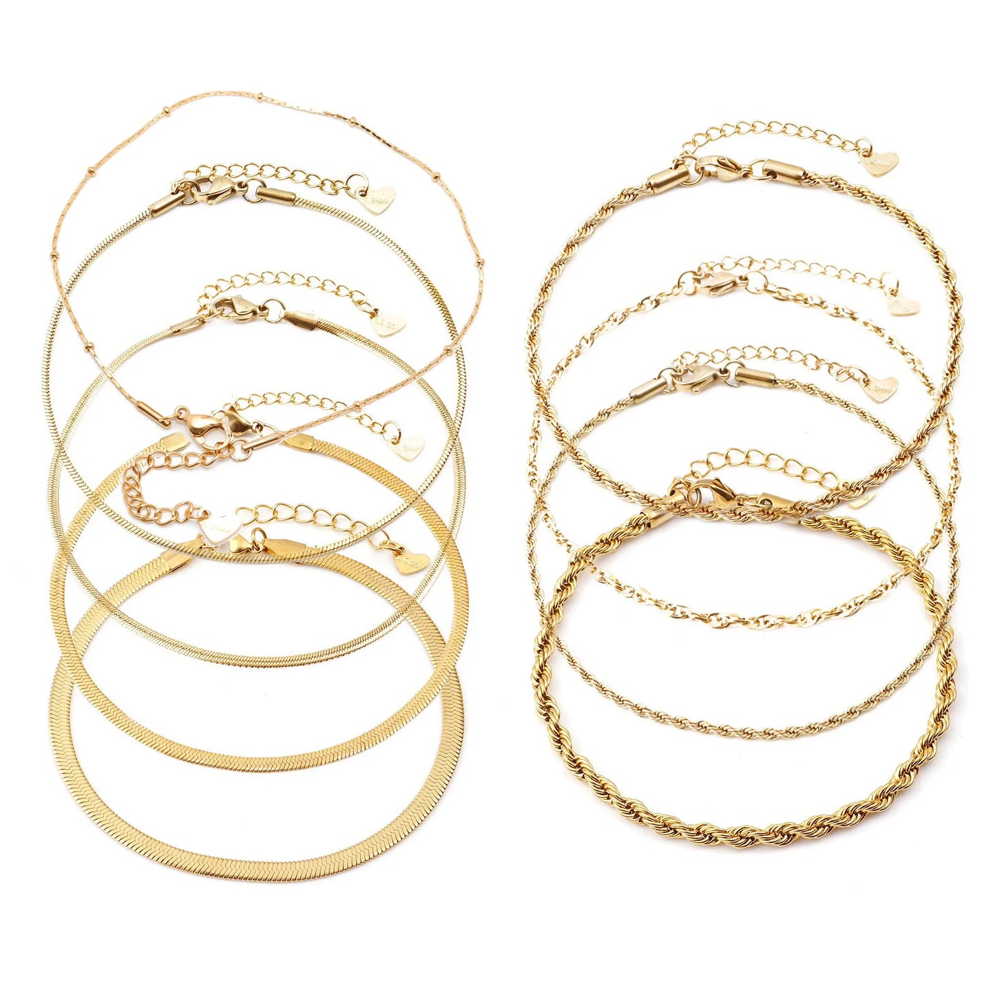 Eterna Layered Anklet Set