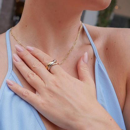Trinity Harmony Ring – Timeless Elegance, Infinite Connection
