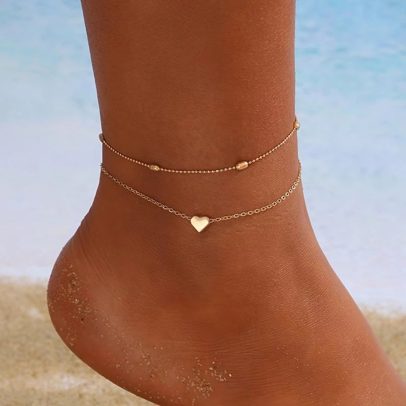 Aurora Heart Anklet
