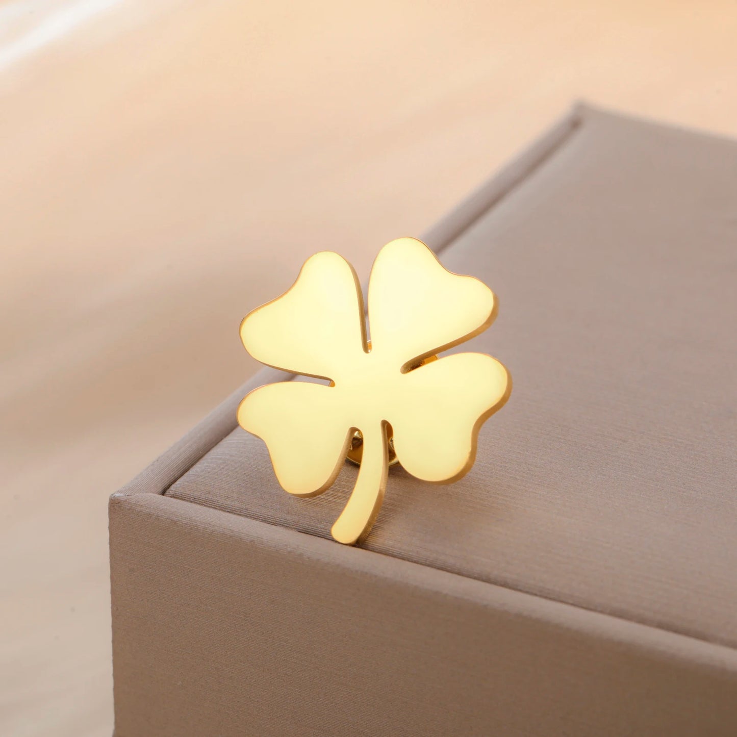 Lucky Charm Clover Brooch
