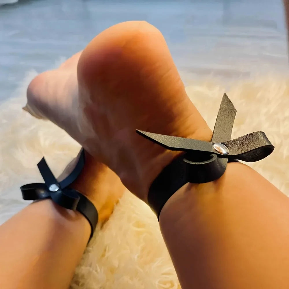 The Noir Ribbon Anklet