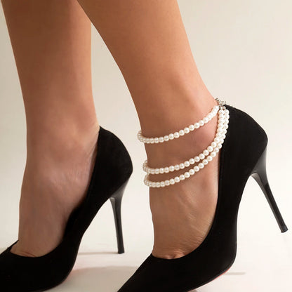 Luna Pearl Wrap Anklet