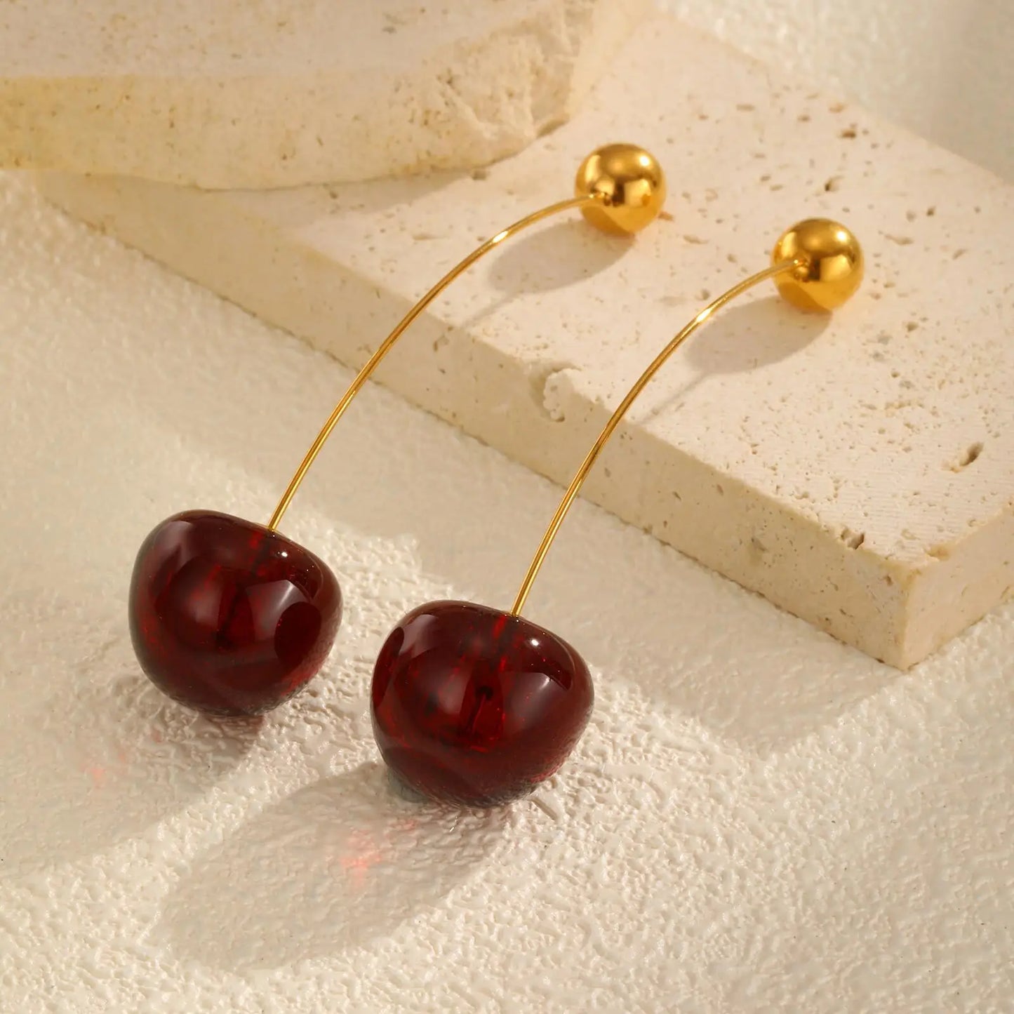 Cherry Muse Earrings – Bold Elegance Redefined