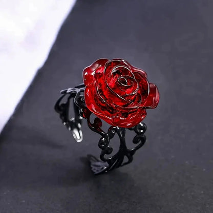 Midnight Rose Ring