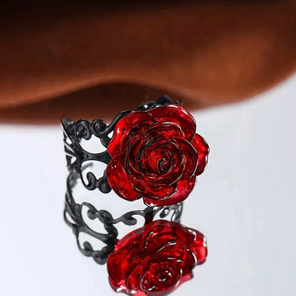 Midnight Rose Ring
