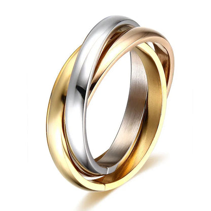 Trinity Harmony Ring – Timeless Elegance, Infinite Connection