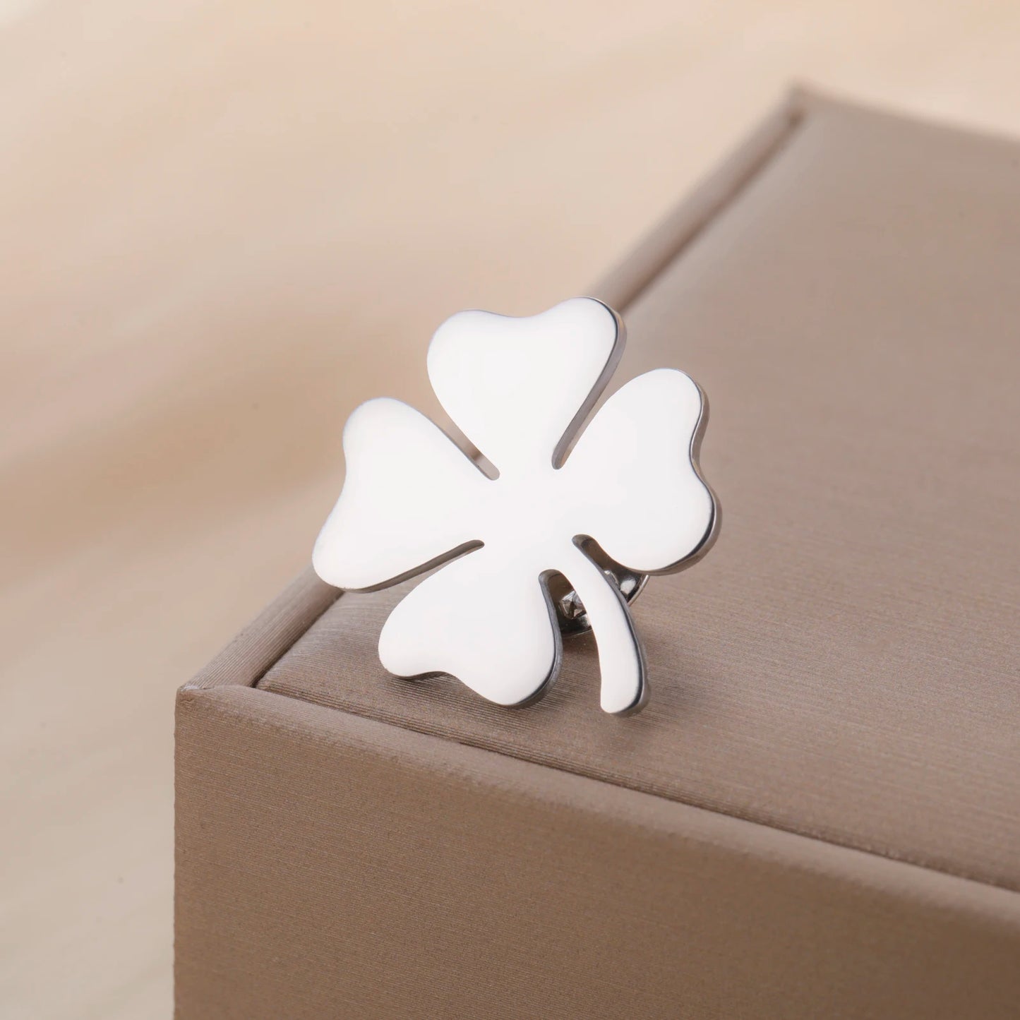 Lucky Charm Clover Brooch