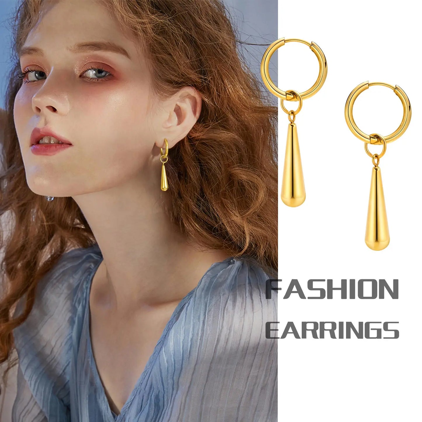 Golden Drop Earrings – Timeless Elegance Edition