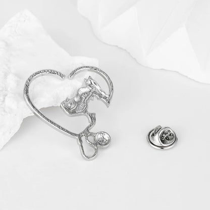 Golden Vet Heart Brooch – Love & Care Edition